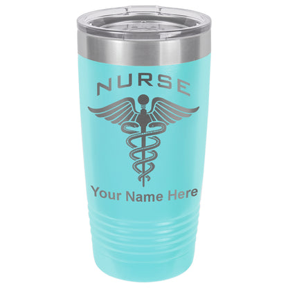 20oz Vacuum Insulated Tumbler Mug, Nurse, Personalized Engraving Included