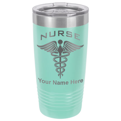 20oz Vacuum Insulated Tumbler Mug, Nurse, Personalized Engraving Included