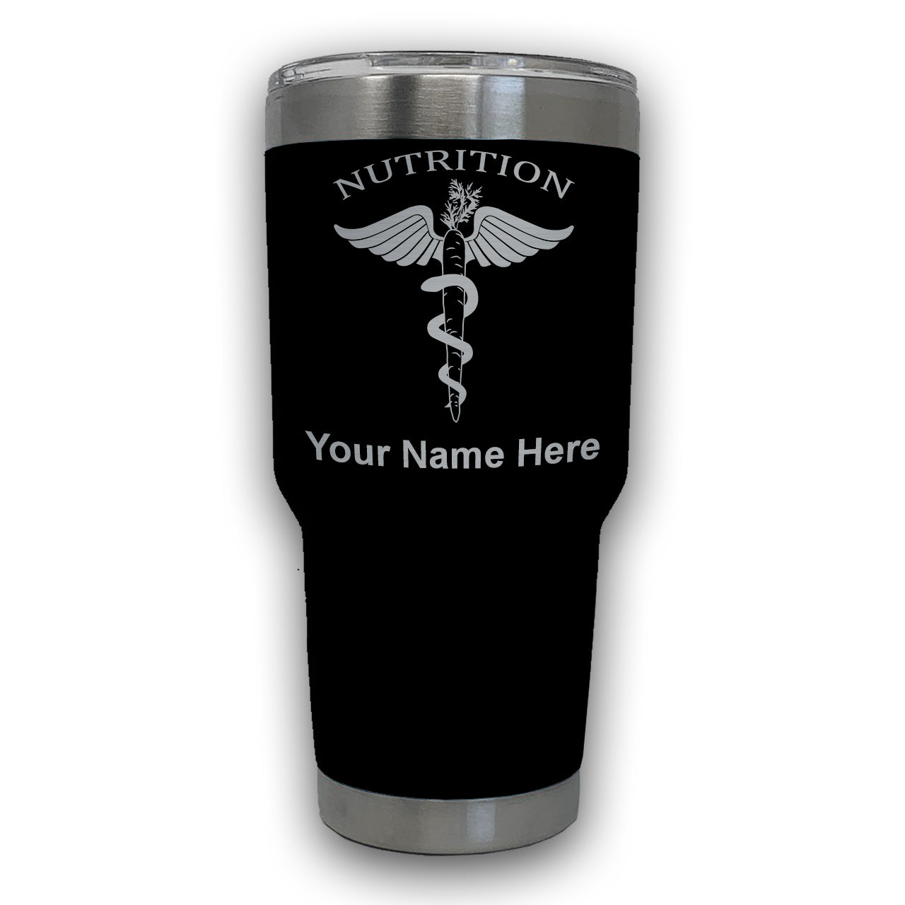 LaserGram 30oz Tumbler Mug, Nutritionist, Personalized Engraving Included