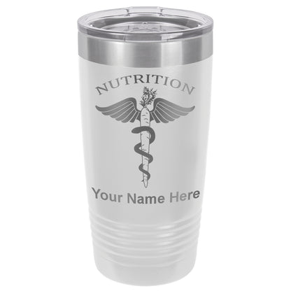 20oz Vacuum Insulated Tumbler Mug, Nutritionist, Personalized Engraving Included