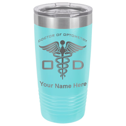 20oz Vacuum Insulated Tumbler Mug, OD Doctor of Optometry, Personalized Engraving Included