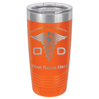 20oz Vacuum Insulated Tumbler Mug, OD Doctor of Optometry, Personalized Engraving Included