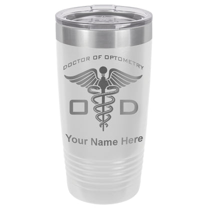 20oz Vacuum Insulated Tumbler Mug, OD Doctor of Optometry, Personalized Engraving Included