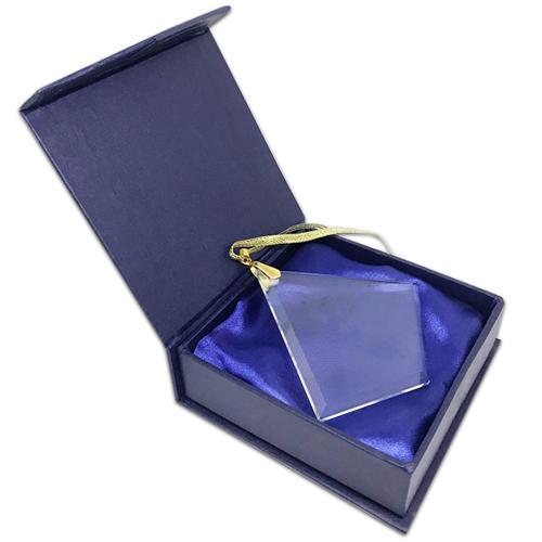 LaserGram Christmas Ornament, Kayak Woman, Personalized Engraving Included (Diamond Shape)