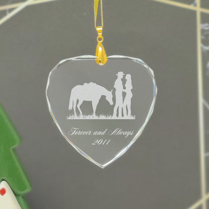 LaserGram Christmas Ornament, Grad Cap Class of 2020, Personalized Engraving Included (Heart Shape)