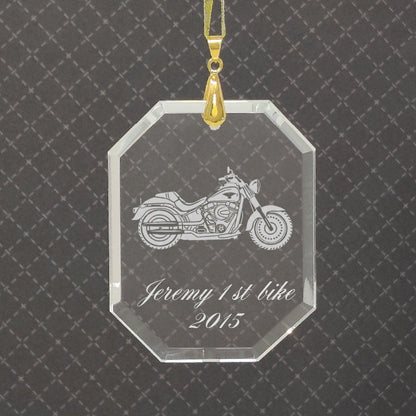 LaserGram Christmas Ornament, Pizza, Personalized Engraving Included (Rectangle Shape)