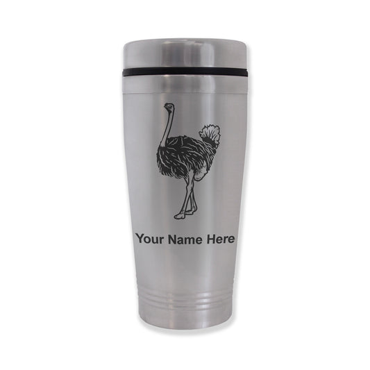 Commuter Travel Mug, Ostrich, Personalized Engraving Included