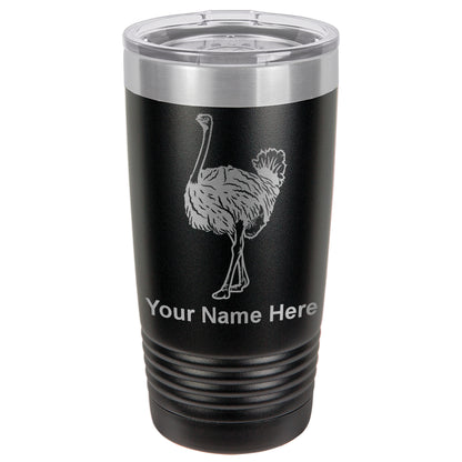 20oz Vacuum Insulated Tumbler Mug, Ostrich, Personalized Engraving Included