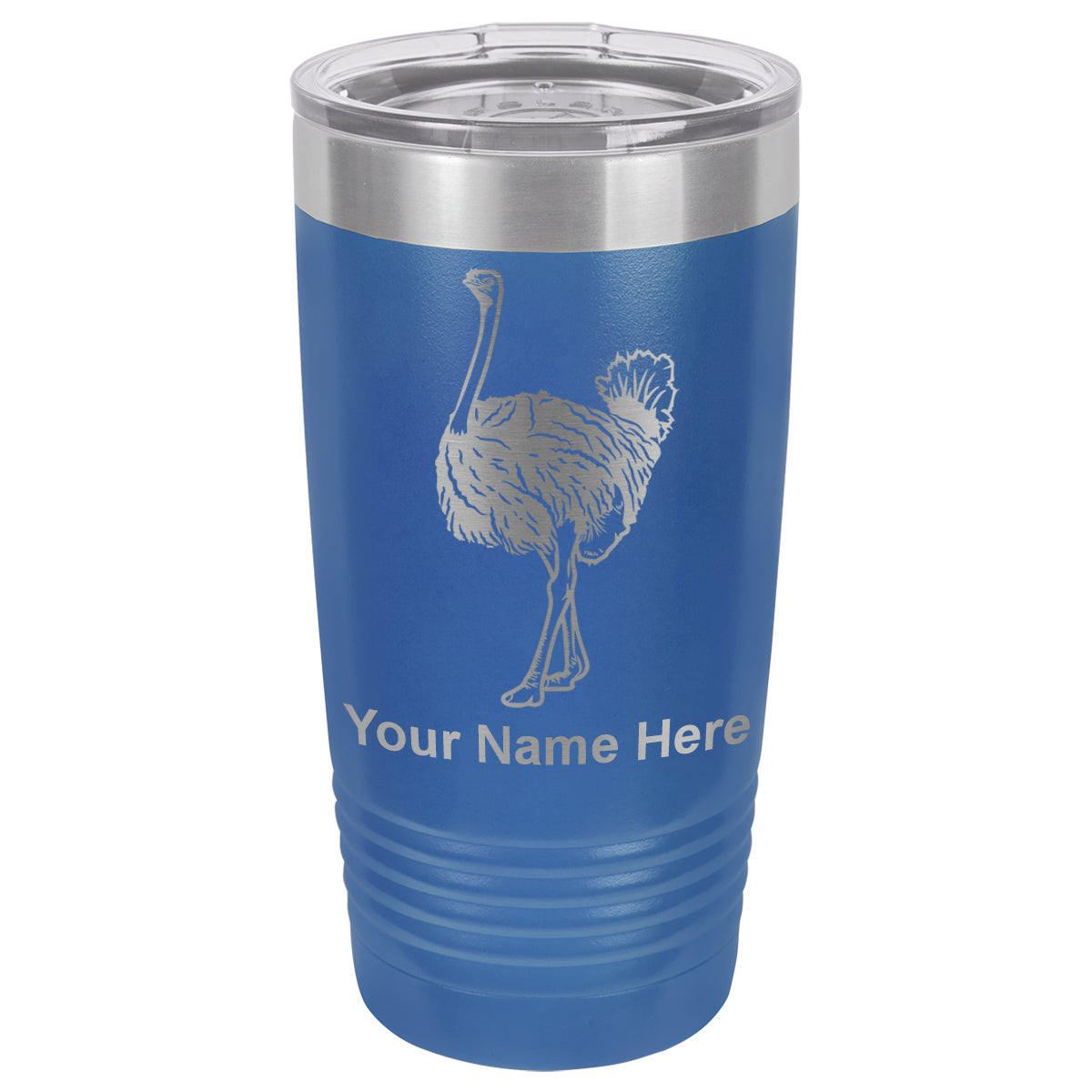 20oz Vacuum Insulated Tumbler Mug, Ostrich, Personalized Engraving Included