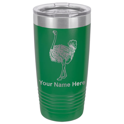 20oz Vacuum Insulated Tumbler Mug, Ostrich, Personalized Engraving Included