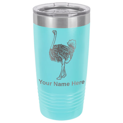 20oz Vacuum Insulated Tumbler Mug, Ostrich, Personalized Engraving Included