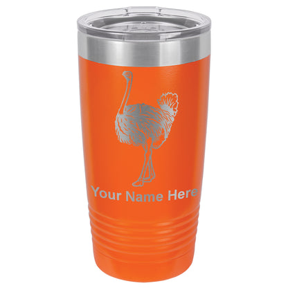 20oz Vacuum Insulated Tumbler Mug, Ostrich, Personalized Engraving Included