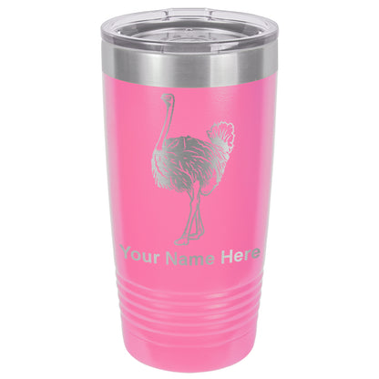 20oz Vacuum Insulated Tumbler Mug, Ostrich, Personalized Engraving Included