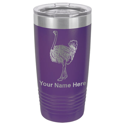 20oz Vacuum Insulated Tumbler Mug, Ostrich, Personalized Engraving Included