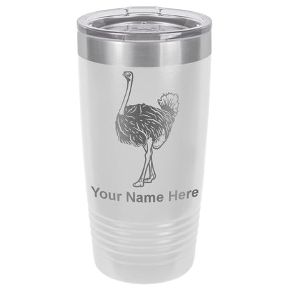20oz Vacuum Insulated Tumbler Mug, Ostrich, Personalized Engraving Included