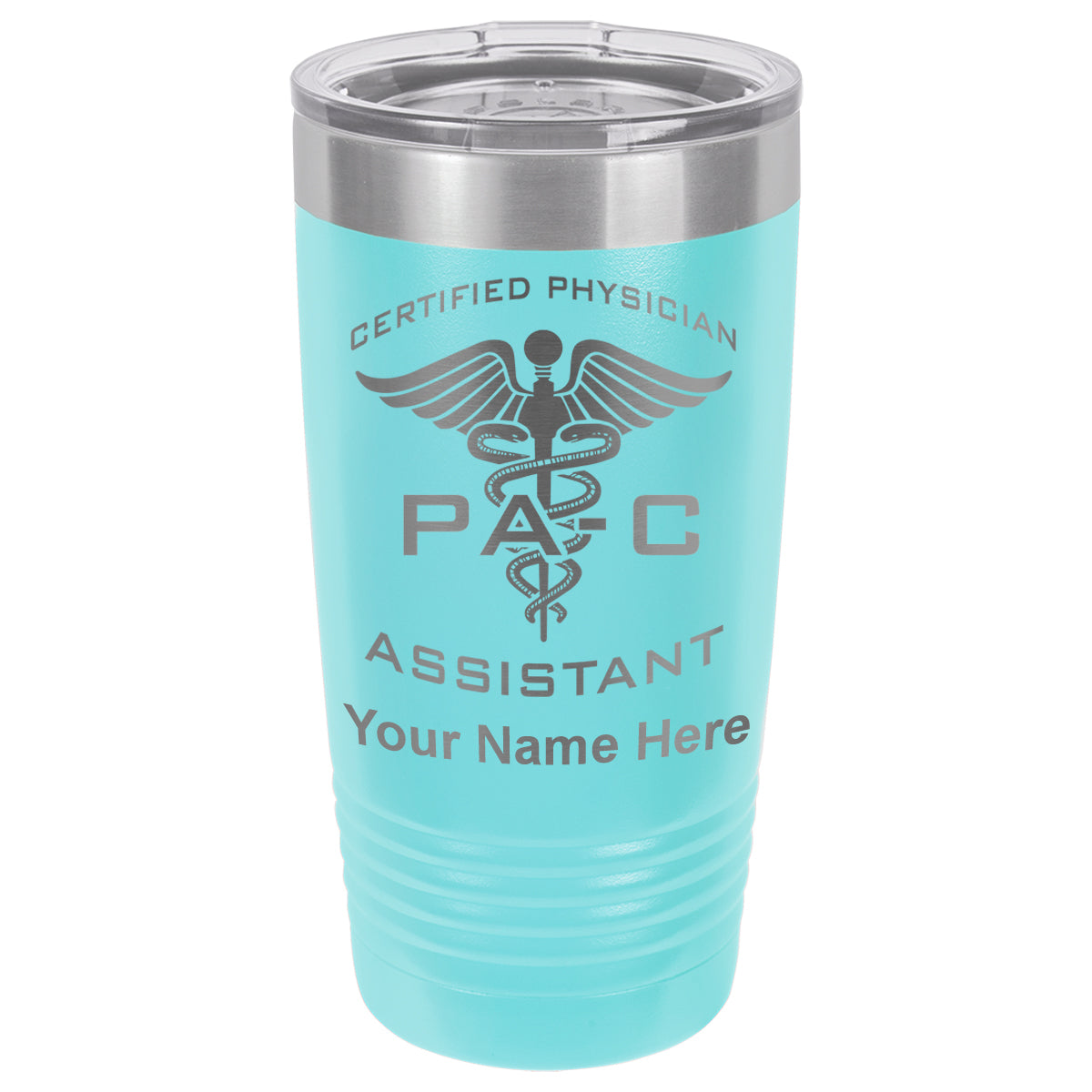 20oz Vacuum Insulated Tumbler Mug, PA-C Certified Physician Assistant, Personalized Engraving Included