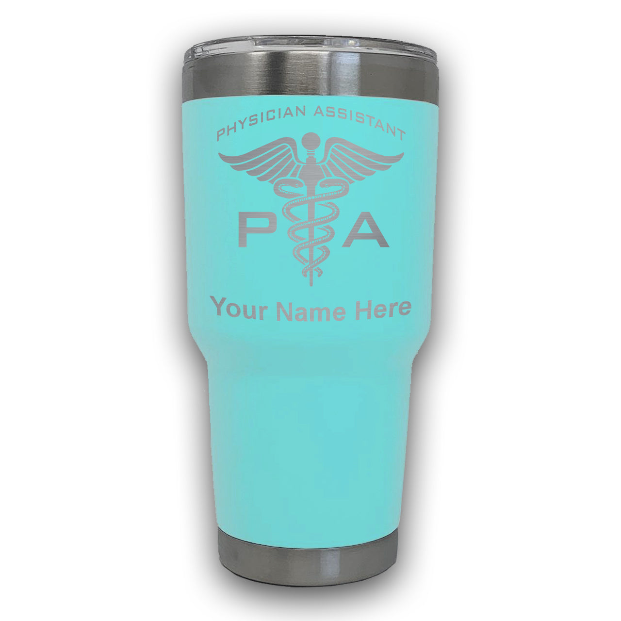 LaserGram 30oz Tumbler Mug, PA Physician Assistant, Personalized Engraving Included