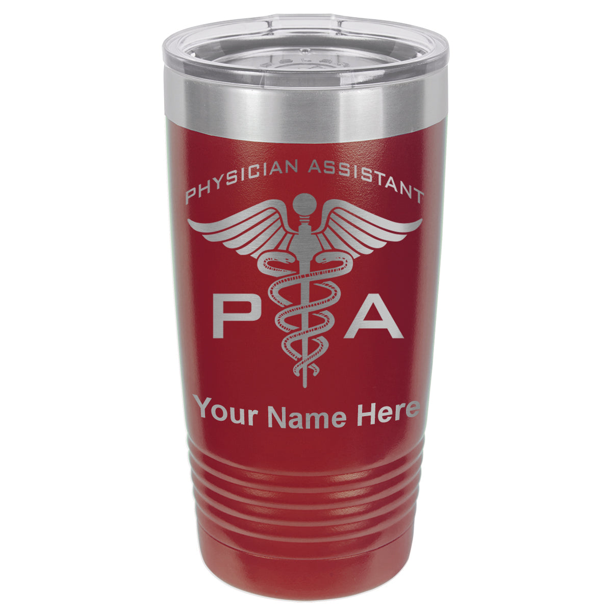 20oz Vacuum Insulated Tumbler Mug, PA Physician Assistant, Personalized Engraving Included