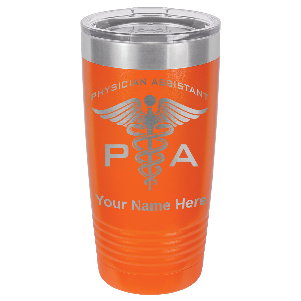 20oz Vacuum Insulated Tumbler Mug, PA Physician Assistant, Personalized Engraving Included