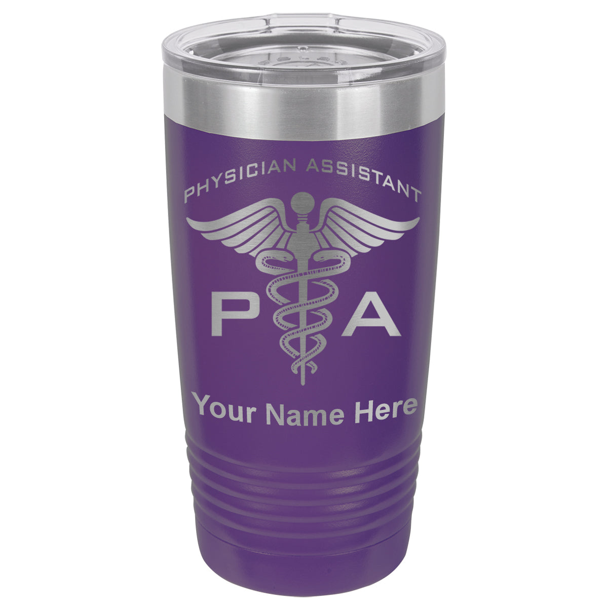 20oz Vacuum Insulated Tumbler Mug, PA Physician Assistant, Personalized Engraving Included