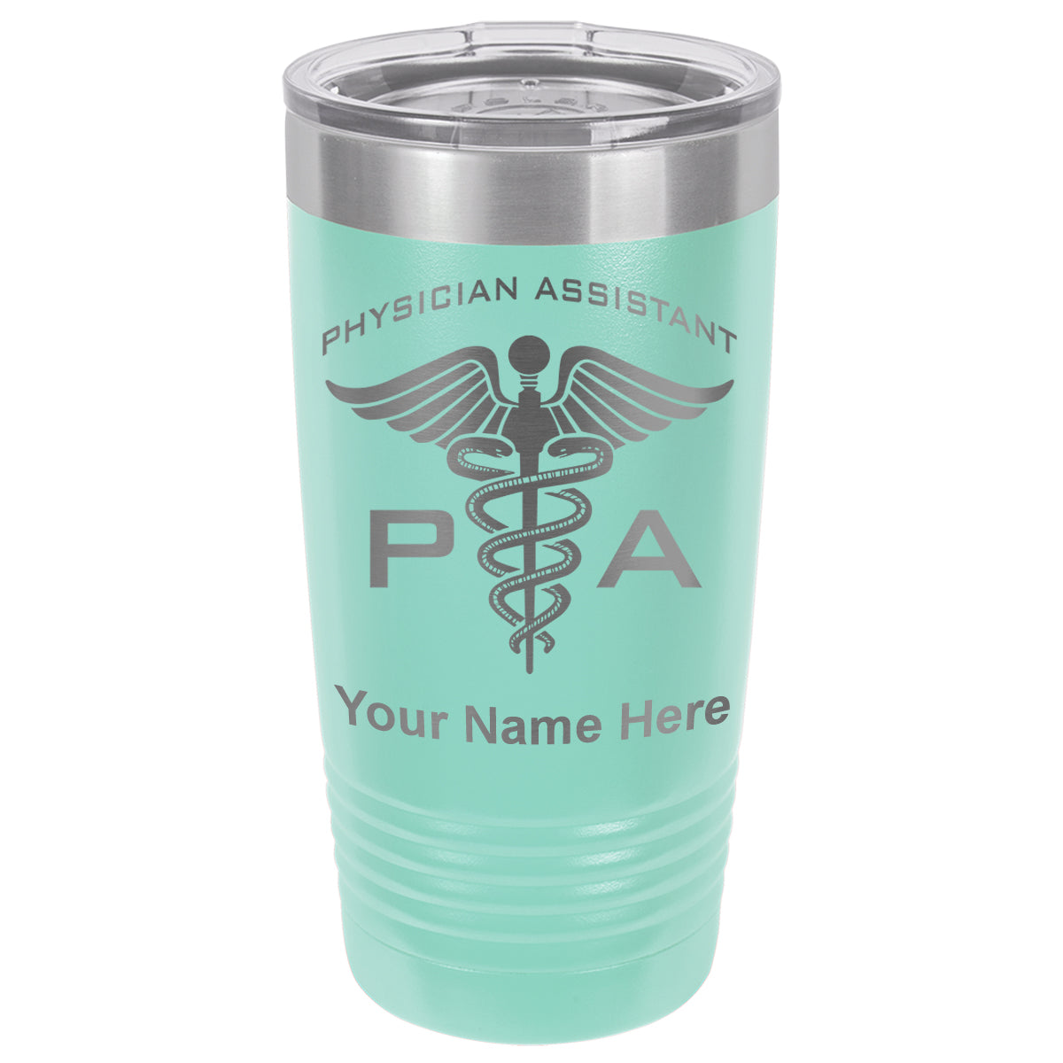 20oz Vacuum Insulated Tumbler Mug, PA Physician Assistant, Personalized Engraving Included