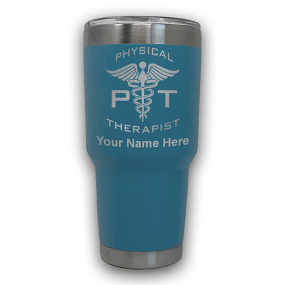 LaserGram 30oz Tumbler Mug, PT Physical Therapist, Personalized Engraving Included