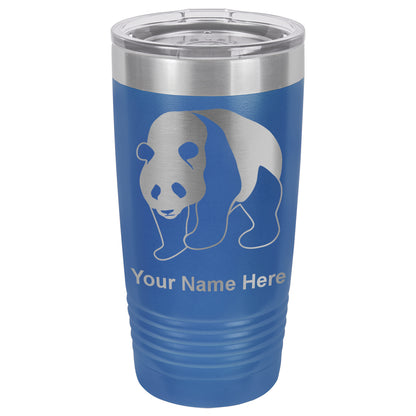 20oz Vacuum Insulated Tumbler Mug, Panda Bear, Personalized Engraving Included