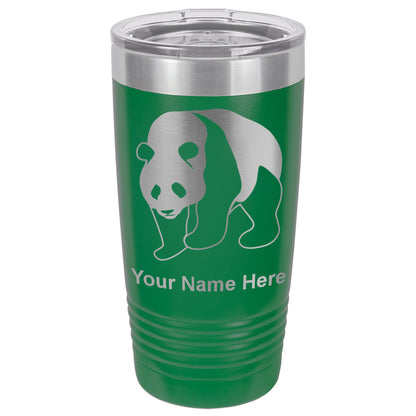 20oz Vacuum Insulated Tumbler Mug, Panda Bear, Personalized Engraving Included