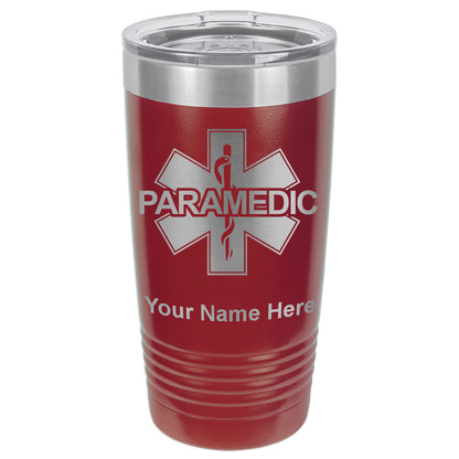 20oz Vacuum Insulated Tumbler Mug, Paramedic, Personalized Engraving Included