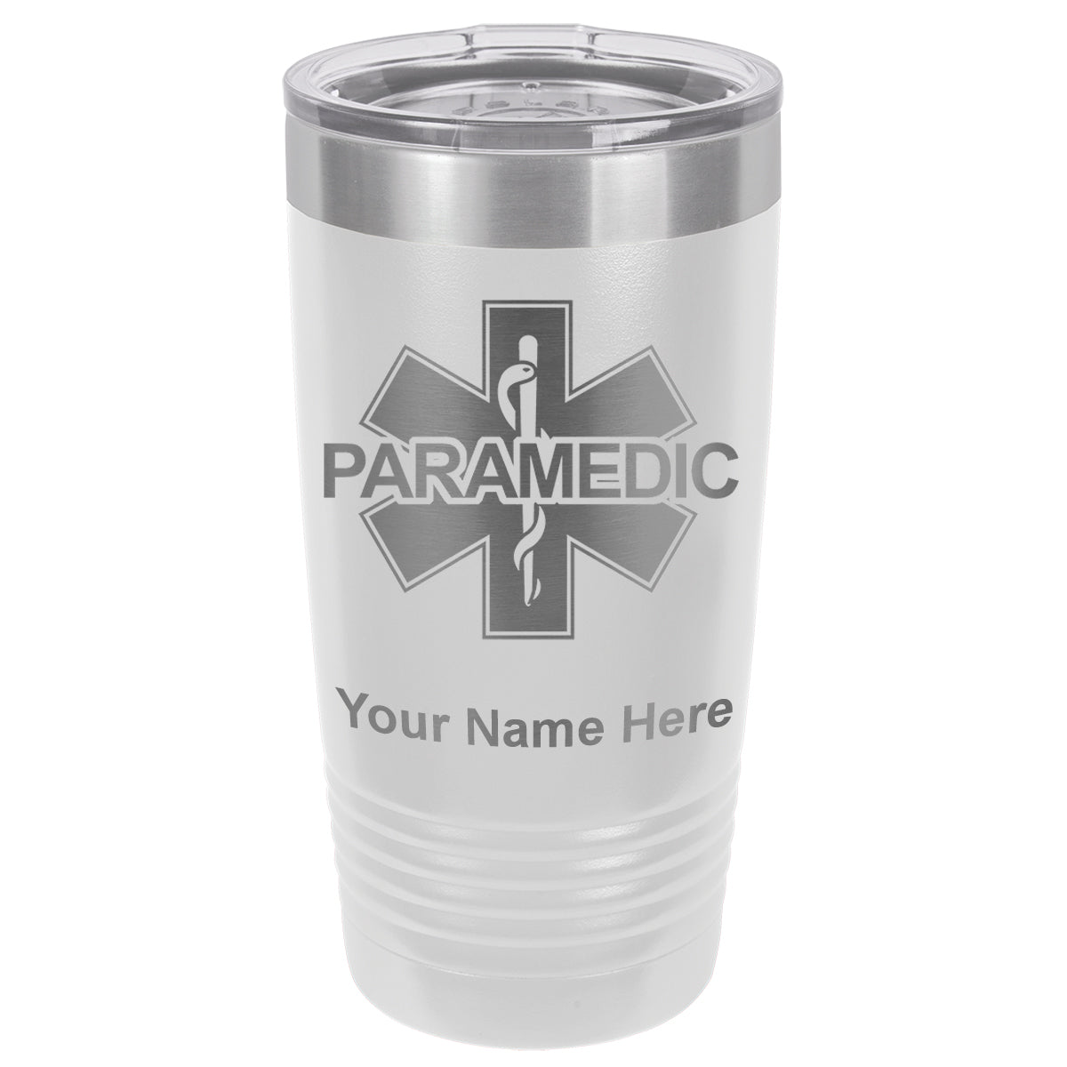 20oz Vacuum Insulated Tumbler Mug, Paramedic, Personalized Engraving Included