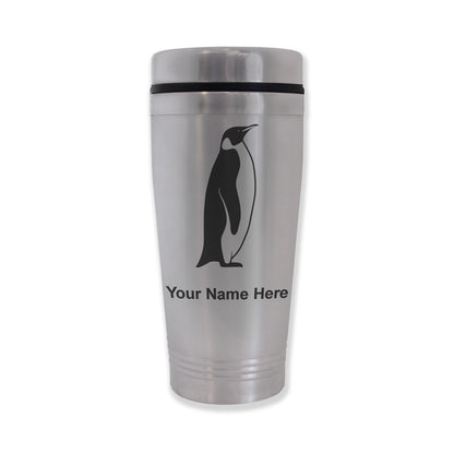 Commuter Travel Mug, Penguin, Personalized Engraving Included