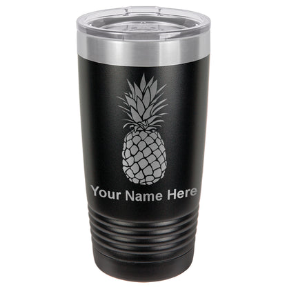20oz Vacuum Insulated Tumbler Mug, Pineapple, Personalized Engraving Included