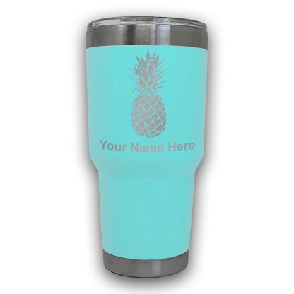 LaserGram 30oz Tumbler Mug, Pineapple, Personalized Engraving Included