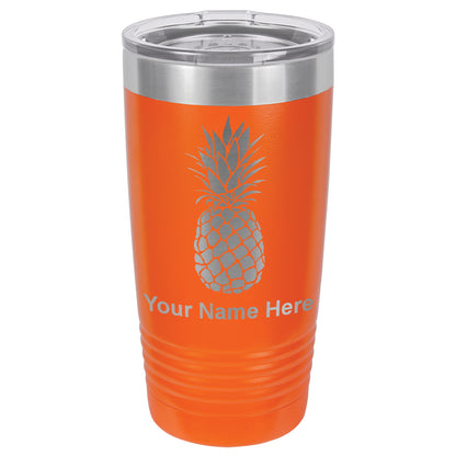 20oz Vacuum Insulated Tumbler Mug, Pineapple, Personalized Engraving Included
