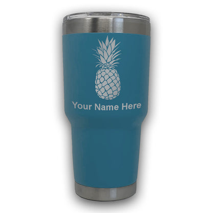 LaserGram 30oz Tumbler Mug, Pineapple, Personalized Engraving Included