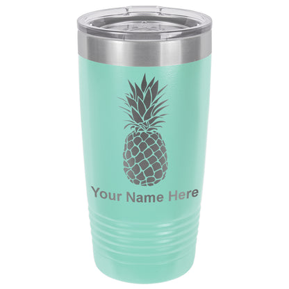 20oz Vacuum Insulated Tumbler Mug, Pineapple, Personalized Engraving Included