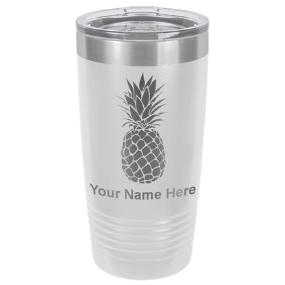 20oz Vacuum Insulated Tumbler Mug, Pineapple, Personalized Engraving Included