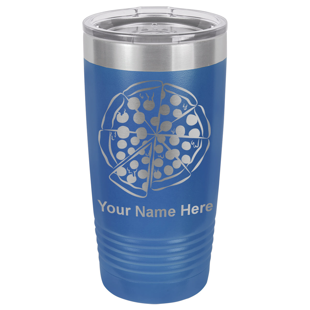 20oz Vacuum Insulated Tumbler Mug, Pizza, Personalized Engraving Included