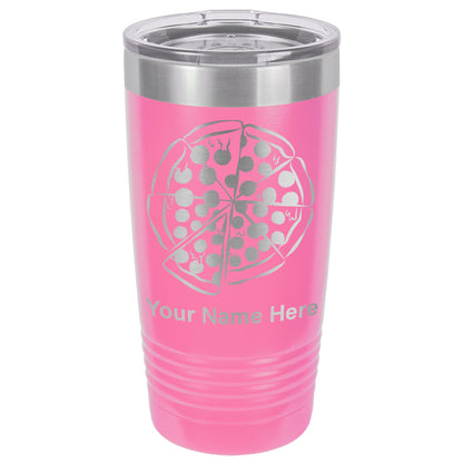 20oz Vacuum Insulated Tumbler Mug, Pizza, Personalized Engraving Included
