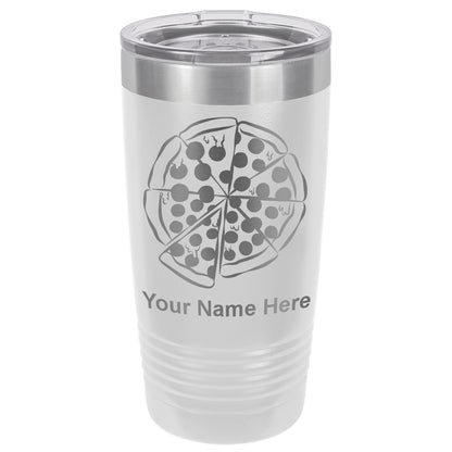 20oz Vacuum Insulated Tumbler Mug, Pizza, Personalized Engraving Included