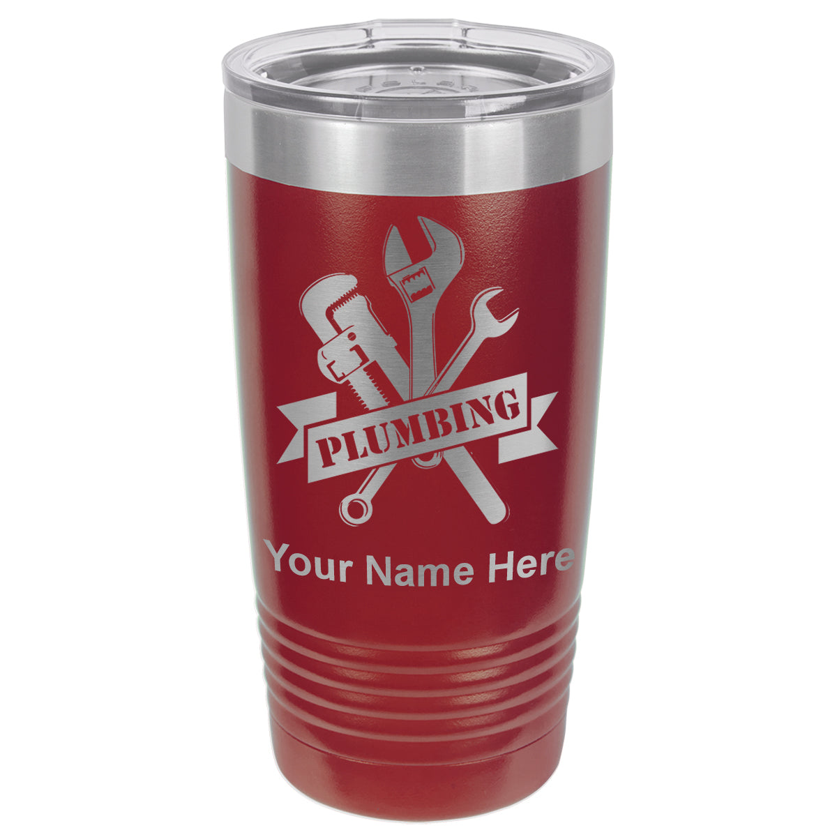20oz Vacuum Insulated Tumbler Mug, Plumbing, Personalized Engraving Included
