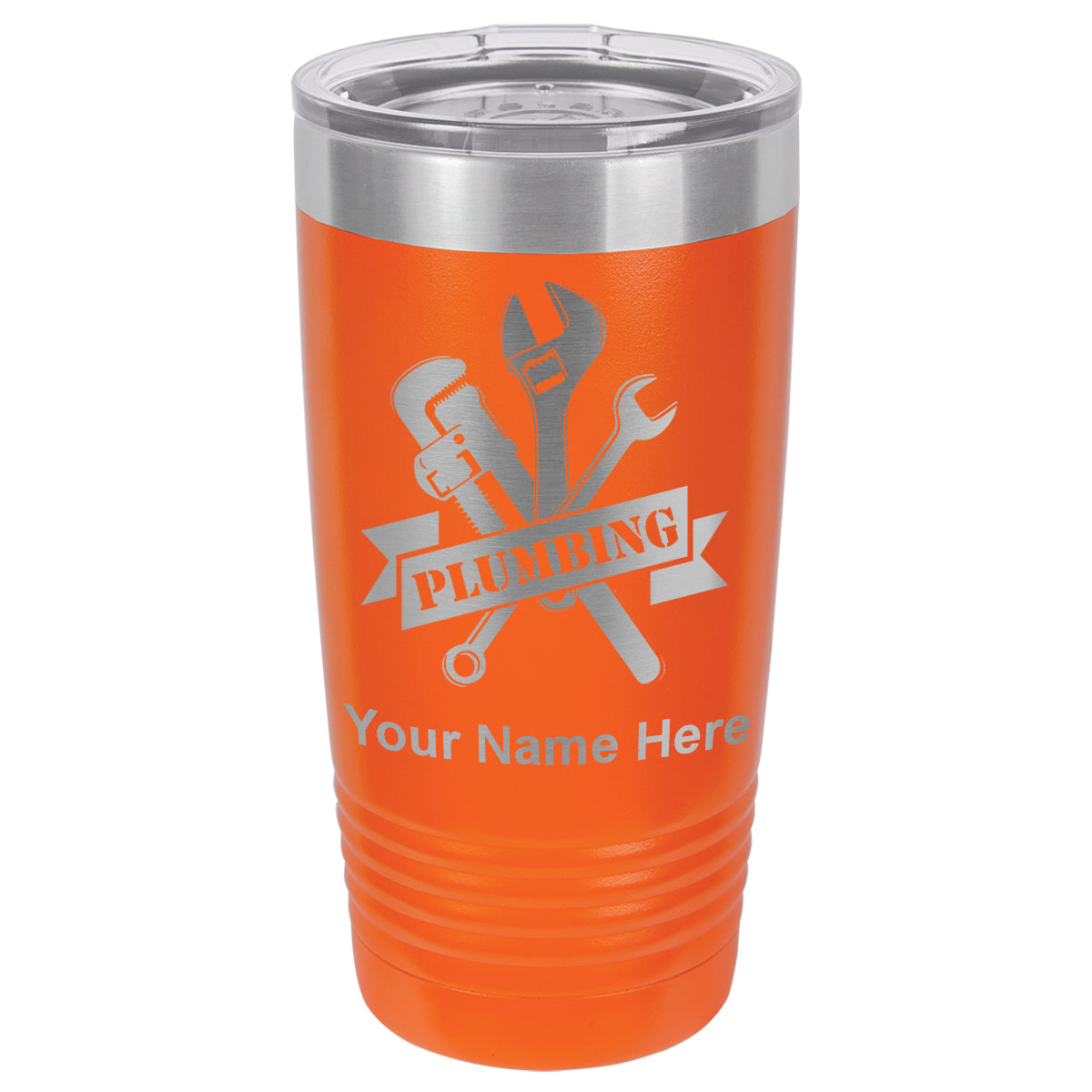 20oz Vacuum Insulated Tumbler Mug, Plumbing, Personalized Engraving Included