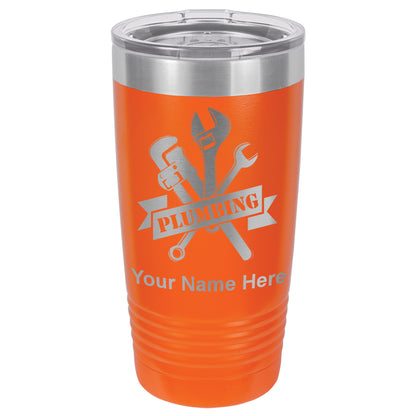 20oz Vacuum Insulated Tumbler Mug, Plumbing, Personalized Engraving Included