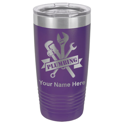 20oz Vacuum Insulated Tumbler Mug, Plumbing, Personalized Engraving Included