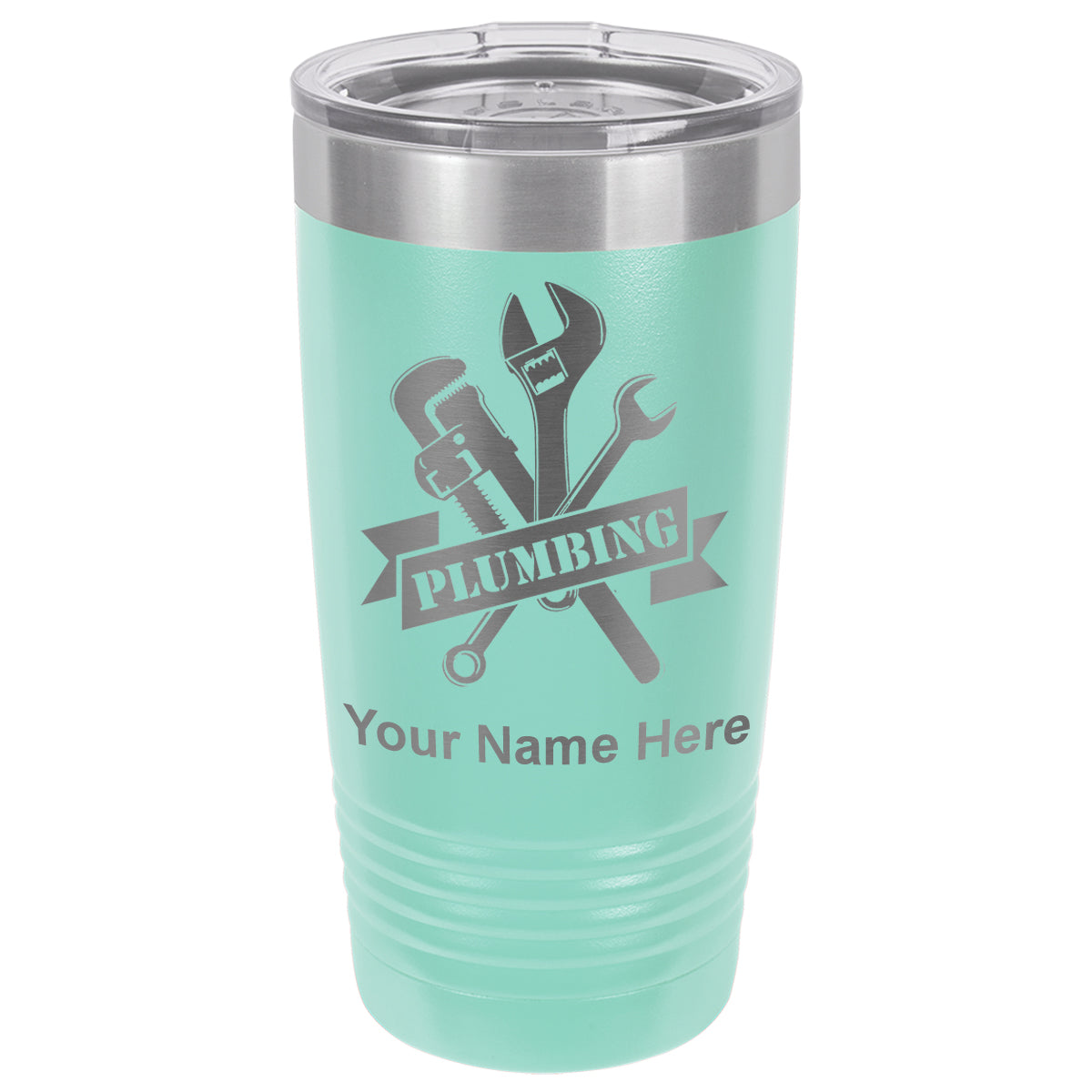 20oz Vacuum Insulated Tumbler Mug, Plumbing, Personalized Engraving Included