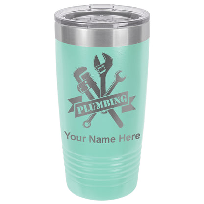 20oz Vacuum Insulated Tumbler Mug, Plumbing, Personalized Engraving Included