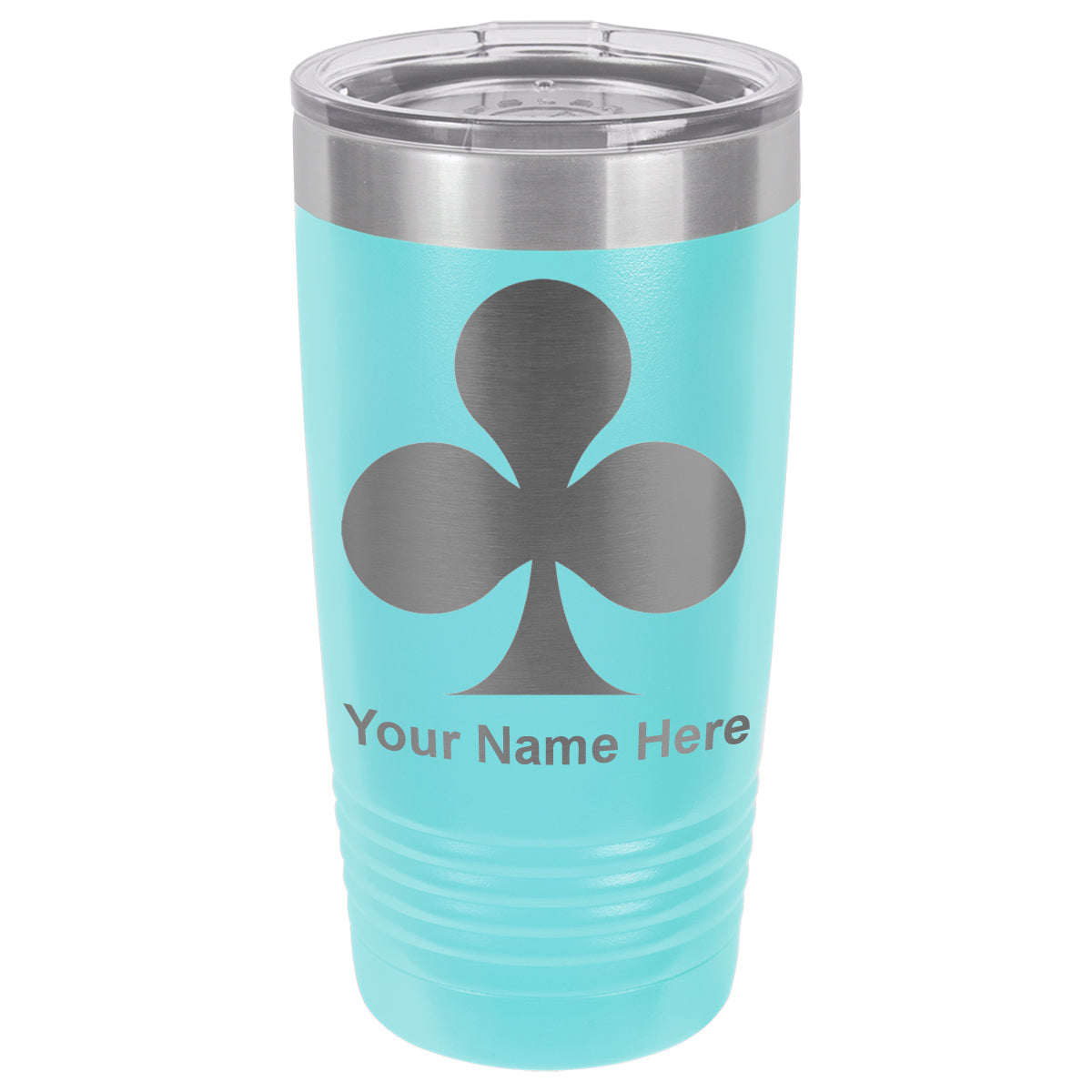 20oz Vacuum Insulated Tumbler Mug, Poker Clubs, Personalized Engraving Included