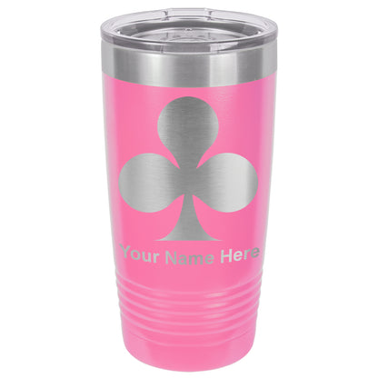 20oz Vacuum Insulated Tumbler Mug, Poker Clubs, Personalized Engraving Included