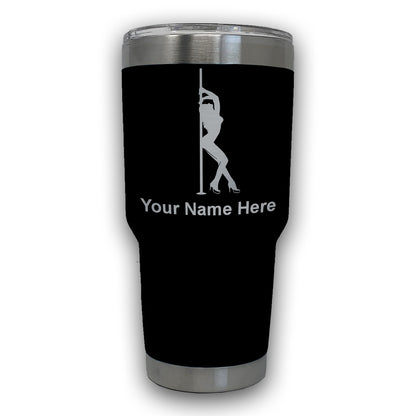 LaserGram 30oz Tumbler Mug, Pole Dancer, Personalized Engraving Included