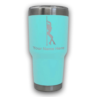 LaserGram 30oz Tumbler Mug, Pole Dancer, Personalized Engraving Included